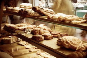 hot cabinet in bakery with pastry - Copyright 2015 Dollar Photo Club by Coka